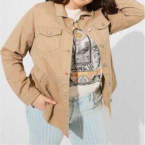 Torrid Denim Shacket Size 2